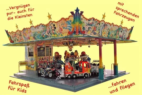 Darstellung des Kinderfahrgeschäfts